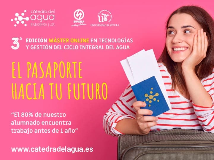 Abierto el plazo de preinscripción de la III Edición del Máster Online en Tecnologías y Gestión del Ciclo Integral del Agua